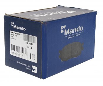 1 599 р. Колодки тормозные AUDI A4,A6 (05-),A8 (03-) задние (4шт.) MANDO MANDO mbf015195 MANDO mbf015195  с доставкой в г. Майкоп. Увеличить фотографию 2
