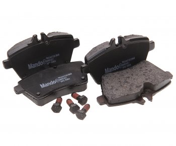 1 639 р. Колодки тормозные MERCEDES A (W169) передние (4шт.) MANDO MANDO mbf015211  с доставкой в г. Майкоп. Увеличить фотографию 1
