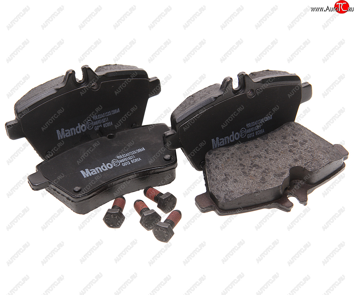 1 639 р. Колодки тормозные MERCEDES A (W169) передние (4шт.) MANDO MANDO mbf015211  с доставкой в г. Майкоп
