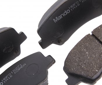 2 079 р. Колодки тормозные HYUNDAI Solaris (11-) KIA Rio (11-) передние (4шт.) MANDO MANDO mbf015271  с доставкой в г. Майкоп. Увеличить фотографию 2