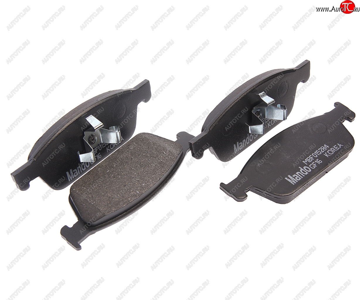 3 399 р. Колодки тормозные FORD Focus ST (12-),Kuga (13-) передние (4шт.) MANDO MANDO mbf015284  с доставкой в г. Майкоп