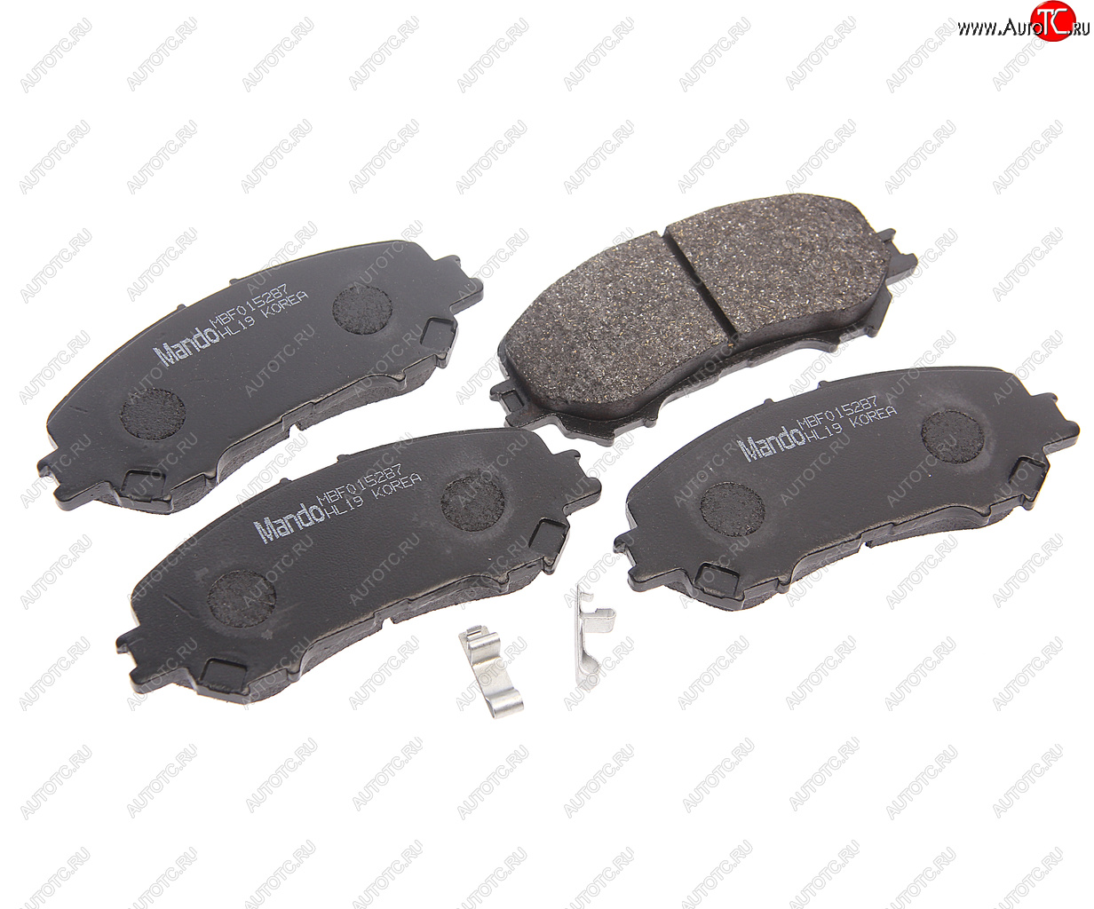 2 299 р. Колодки тормозные передние (4шт.) MANDO Nissan Qashqai 2 J11 дорестайлинг (2013-2019)  с доставкой в г. Майкоп