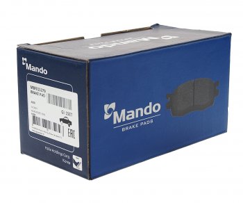 2 049 р. Колодки тормозные AUDI A4,A5 (08-) задние (4шт.) MANDO MANDO mbf015379 MANDO mbf015379  с доставкой в г. Майкоп. Увеличить фотографию 2