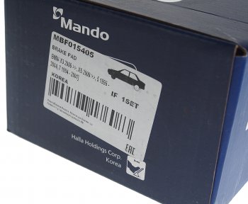 3 089 р. Колодки тормозные передние (4шт.) MANDO BMW X5 E53 дорестайлинг (1999-2003)  с доставкой в г. Майкоп. Увеличить фотографию 3