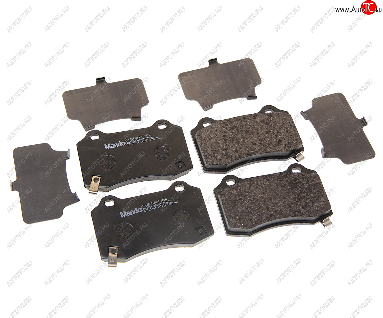 2 489 р. Колодки тормозные CHRYSLER 300C (04-11) JEEP Grand Cherokee (99-10) задние (4шт.) MANDO MANDO mbf015450 MANDO mbf015450  с доставкой в г. Майкоп
