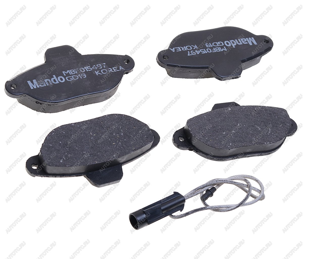 1 379 р. Колодки тормозные FIAT Punto,Panda (94-) передние (4шт.) MANDO MANDO mbf015497 MANDO mbf015497  с доставкой в г. Майкоп