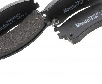 1 359 р. Колодки тормозные MAZDA 626 GE,GF,GW (92-02),Xedos-6,Premacy передние (4шт.) MANDO MANDO mbf015624  с доставкой в г. Майкоп. Увеличить фотографию 2