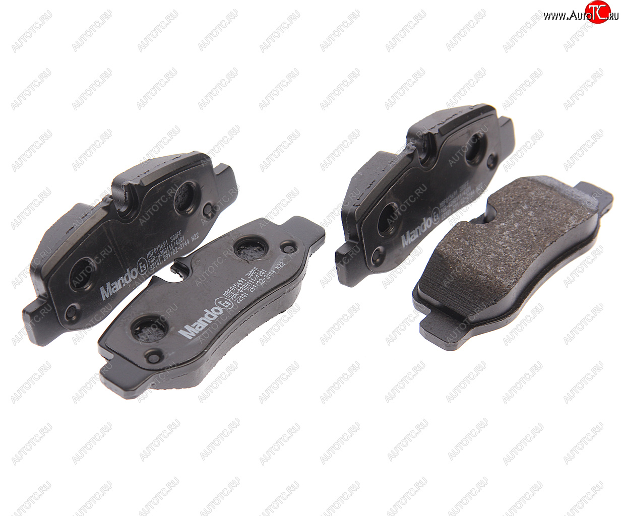 2 079 р. Колодки тормозные MERCEDES Viano,Vito (W447) задние (4шт.) MANDO MANDO mbf015691 MANDO mbf015691  с доставкой в г. Майкоп