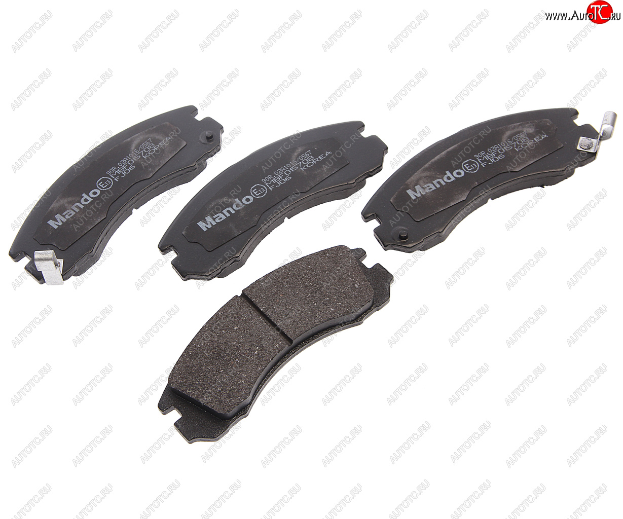 1 449 р. Колодки тормозные MITSUBISHI Outlander (03-),Pajero (00-),Pajero Sport (98-) передние (4шт.) MANDO MANDO mbf015708 MANDO mbf015708  с доставкой в г. Майкоп