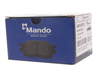 1 769 р. Колодки тормозные NISSAN Pathfinder R51 (05-) задние (4шт.) MANDO MANDO mbf015747 MANDO mbf015747  с доставкой в г. Майкоп. Увеличить фотографию 3