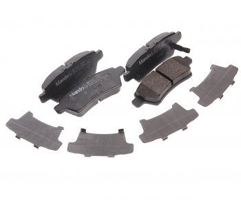 1 769 р. Колодки тормозные NISSAN Pathfinder R51 (05-) задние (4шт.) MANDO MANDO mbf015747 MANDO mbf015747  с доставкой в г. Майкоп. Увеличить фотографию 1