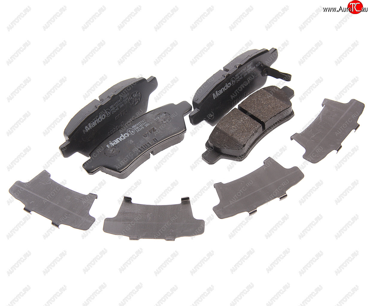 1 769 р. Колодки тормозные NISSAN Pathfinder R51 (05-) задние (4шт.) MANDO MANDO mbf015747 MANDO mbf015747  с доставкой в г. Майкоп