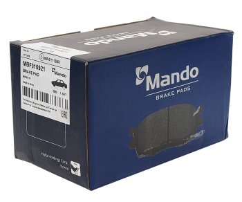 3 379 р. Колодки тормозные BMW 3 (E90,E91,E92,E93),X1 (E84) передние (4шт.) MANDO MANDO mbf015921 MANDO mbf015921  с доставкой в г. Майкоп. Увеличить фотографию 2