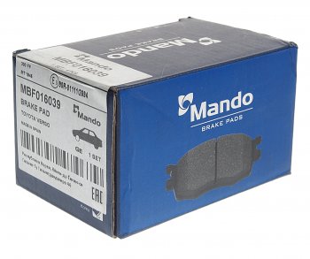 1 799 р. Колодки тормозные TOYOTA Verso (09-) задние (4шт.) MANDO MANDO mbf016039 MANDO mbf016039  с доставкой в г. Майкоп. Увеличить фотографию 2