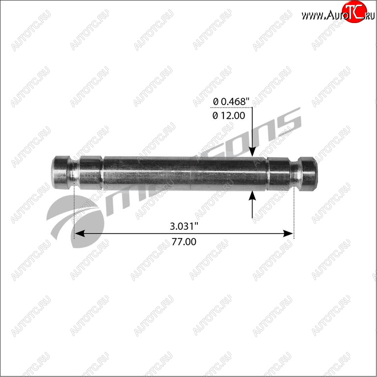 62 р. Штифт MAN MERCEDES колодок тормозных MANSONS MANSONS mbp3102  с доставкой в г. Майкоп