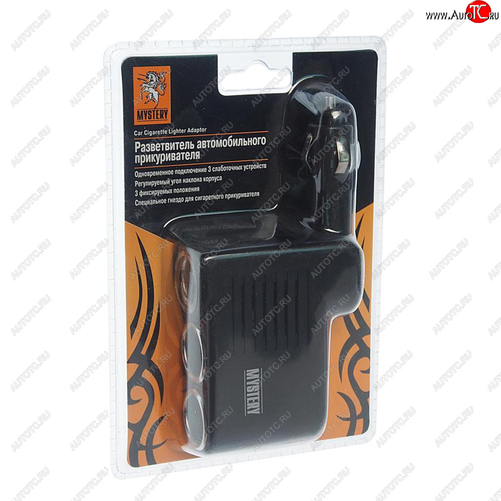 679 р. Разветвитель прикуривателя 3-х гнездовой 12-24V MYSTERY MYSTERY mca-13  с доставкой в г. Майкоп
