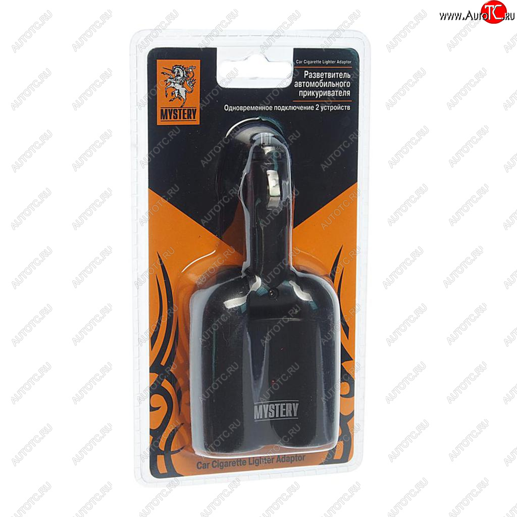519 р. Разветвитель прикуривателя 2-х гнездовой 12-24V MYSTERY MYSTERY mca2  с доставкой в г. Майкоп