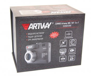 12 849 р. Видеорегистратор с радар-детектором GPS ARTWAY ARTWAY md-107  с доставкой в г. Майкоп. Увеличить фотографию 4