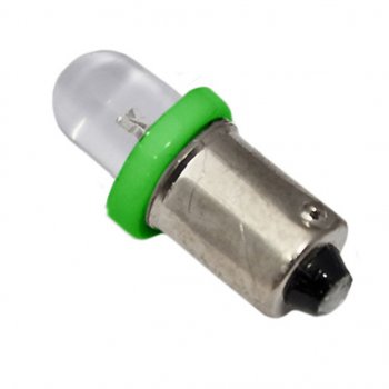 3 р. Лампа светодиодная 12V T4W BA9s Round Green MEGA ELECTRIC MEGA ELECTRIC me-0406g  с доставкой в г. Майкоп. Увеличить фотографию 1
