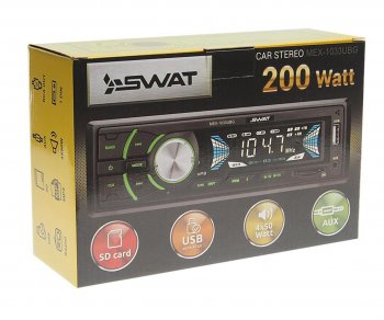 1 699 р. Магнитола автомобильная 1DIN SWAT SWAT mex-1033ubg  с доставкой в г. Майкоп. Увеличить фотографию 4