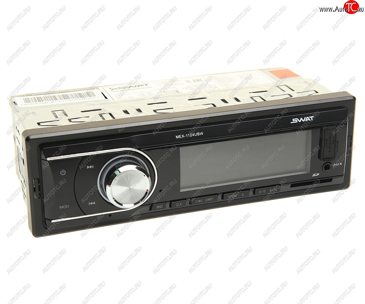 2 499 р. Магнитола автомобильная 1DIN 24V SWAT SWAT mex-1124ubw 24v  с доставкой в г. Майкоп