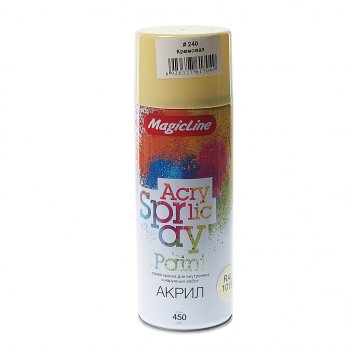 298 р. Краска кремовая аэрозоль 400мл MAGICLINE MAGICLINE mg-240  с доставкой в г. Майкоп. Увеличить фотографию 1
