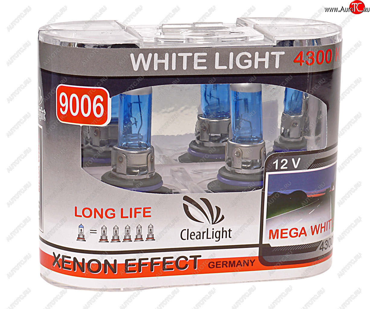 689 р. Лампа 12V HB4 51W P22d бокс (2шт.) White Light CLEARLIGHT CLEARLIGHT ml9006wl  с доставкой в г. Майкоп