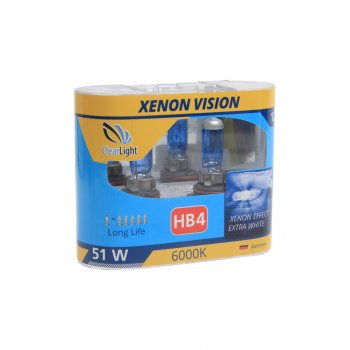 739 р. Лампа 12V HB4 55W P22d бокс (2шт.) Xenon Vision CLEARLIGHT CLEARLIGHT ml9006xv  с доставкой в г. Майкоп. Увеличить фотографию 1