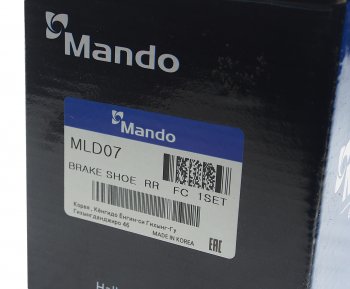 1 399 р. Колодки тормозные CHEVROLET Aveo (03-) задние барабанные (4шт.) MANDO MANDO mld07  с доставкой в г. Майкоп. Увеличить фотографию 4