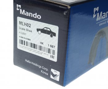 1 069 р. Колодки тормозные HYUNDAI Accent (95-) задние барабанные (4шт.) MANDO MANDO mlh02  с доставкой в г. Майкоп. Увеличить фотографию 4