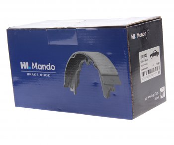 3 379 р. Колодки тормозные задние барабанные (4шт.) MANDO Hyundai Solaris HCR седан дорестайлинг (2017-2020)  с доставкой в г. Майкоп. Увеличить фотографию 3