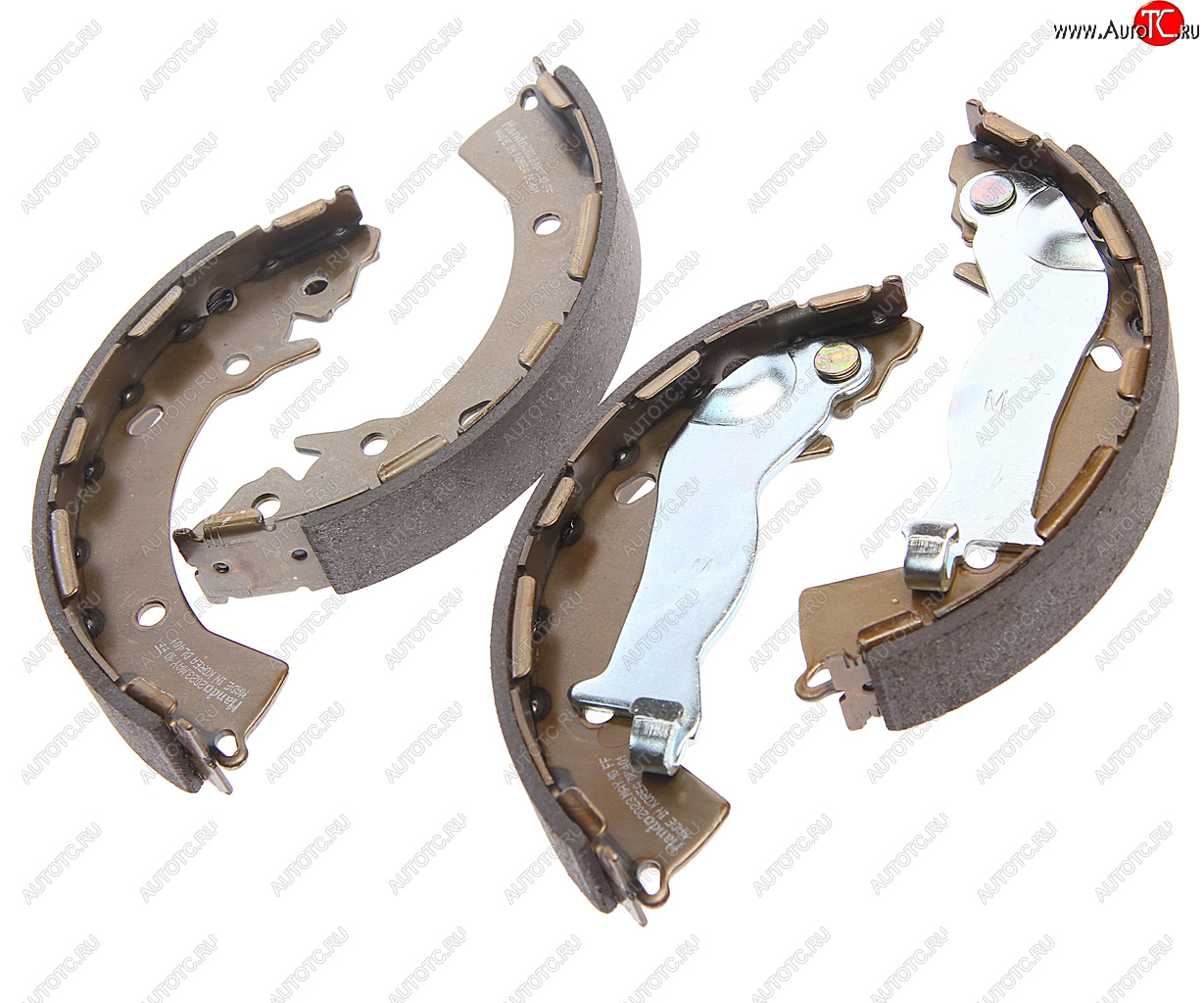 3 379 р. Колодки тормозные задние барабанные (4шт.) MANDO Hyundai Solaris HCR седан дорестайлинг (2017-2020)  с доставкой в г. Майкоп
