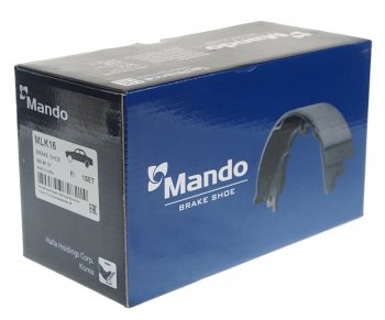 1 299 р. Колодки тормозные задние барабанные (4шт.) MANDO KIA Rio 3 QB хэтчбек 5 дв. дорестайлинг (2011-2015)  с доставкой в г. Майкоп. Увеличить фотографию 3