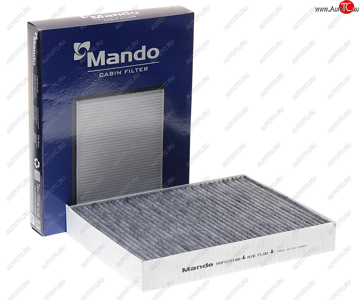 969 р. Фильтр воздушный салона VW Touareg (11-) угольный MANDO MANDO mmf025188 MANDO mmf025188  с доставкой в г. Майкоп