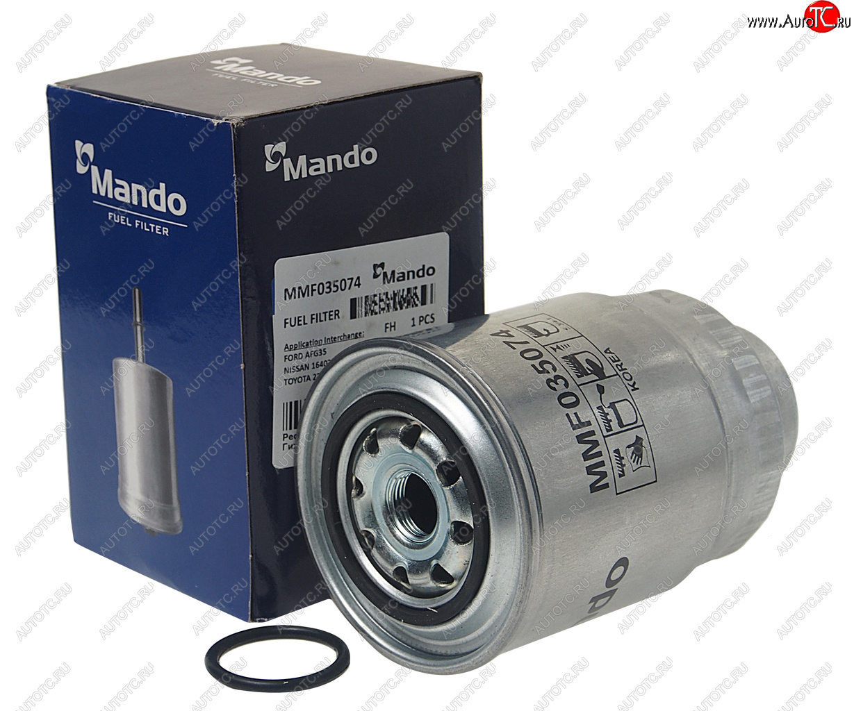 649 р. Фильтр топливный TOYOTA Land Cruiser 80,90,120 (80-07-),Hiace (84-06-) (DTDI) MANDO MANDO mmf035074  с доставкой в г. Майкоп