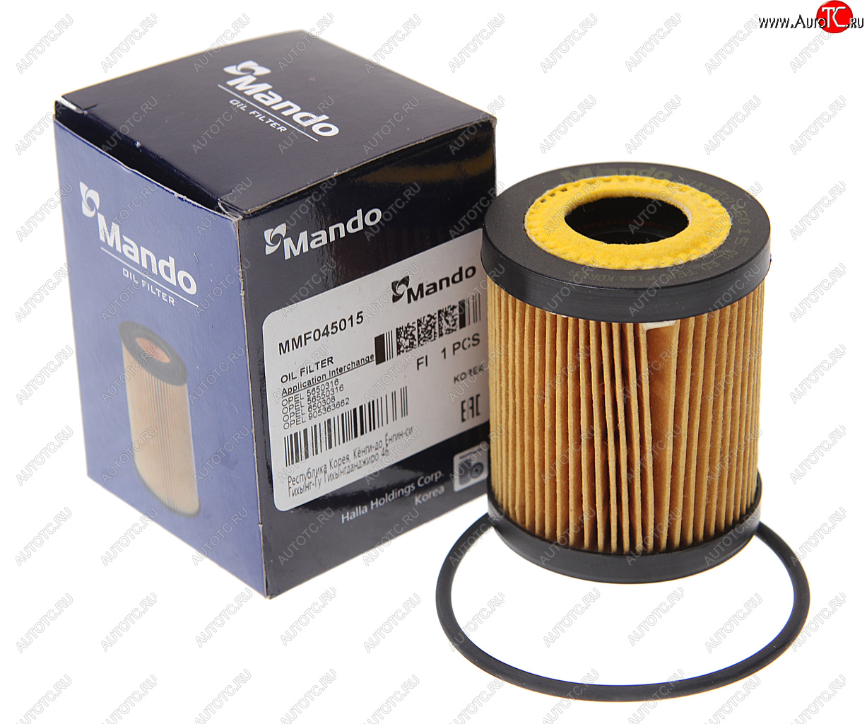 260 р. Фильтр масляный OPEL Astra G (1.8),Vectra B (1.8/2.5/2.6),Vectra C (3.2) MANDO MANDO mmf045015 MANDO mmf045015  с доставкой в г. Майкоп