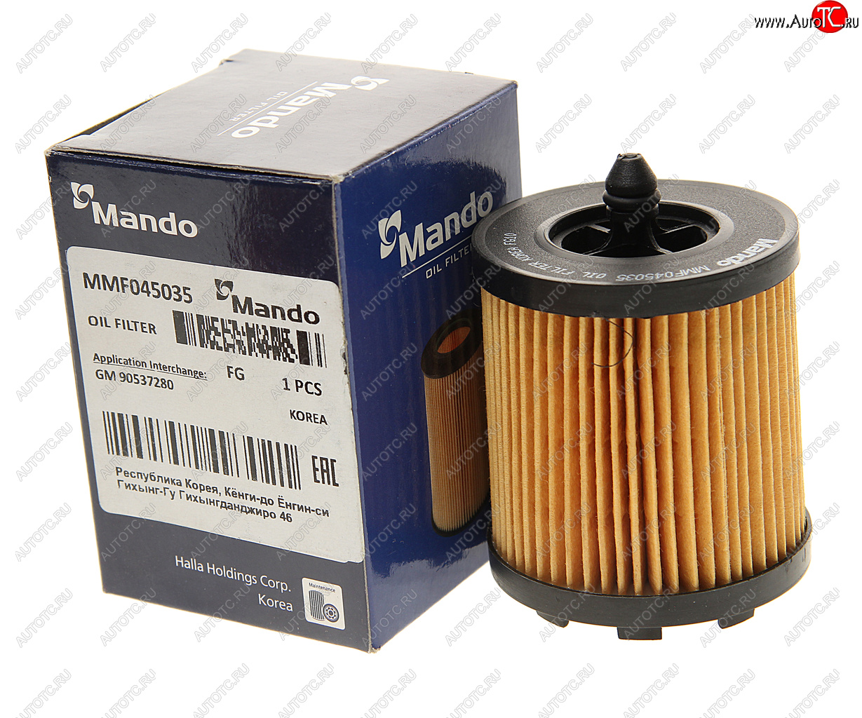 261 р. Фильтр масляный CHEVROLET Captiva (12-) (2.4) (картридж) MANDO MANDO mmf045035  с доставкой в г. Майкоп