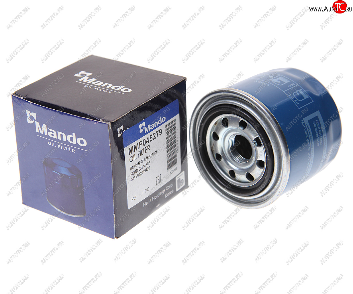 299 р. Фильтр масляный HYUNDAI Sonata,Accent,Lantra KIA Rio 3,Cerato MITSUBISHI Galant,Pajero (06-) MANDO MANDO mmf045279  с доставкой в г. Майкоп