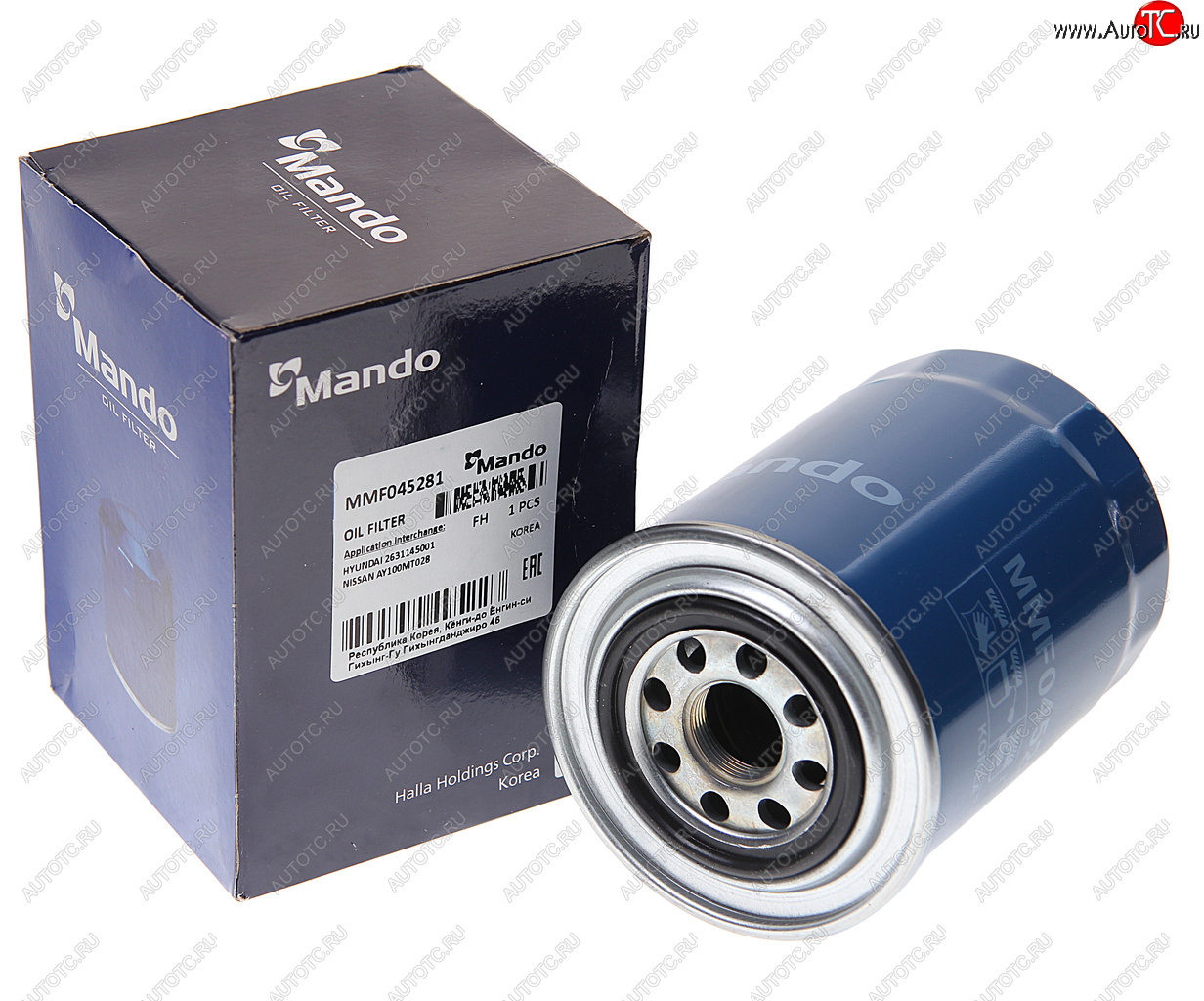 1 489 р. Фильтр масляный MITSUBISHI Pajero (94-) (2.8 TD3.2 D) MANDO MANDO mmf045281  с доставкой в г. Майкоп
