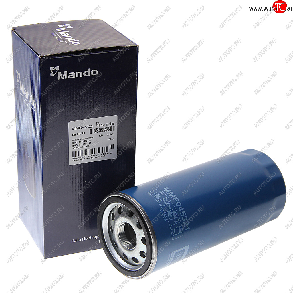 1 199 р. Фильтр масляный VOLVO 6FL,7FL,10FL,12F,12FH,12FL,16FL MANDO MANDO mmf045321  с доставкой в г. Майкоп
