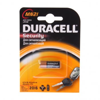 479 р. Батарейка A23 3LR50 12V (пульт сигнализации) блистер 1шт. Alkaline Security DURACELL DURACELL mn21-1bl  с доставкой в г. Майкоп. Увеличить фотографию 1