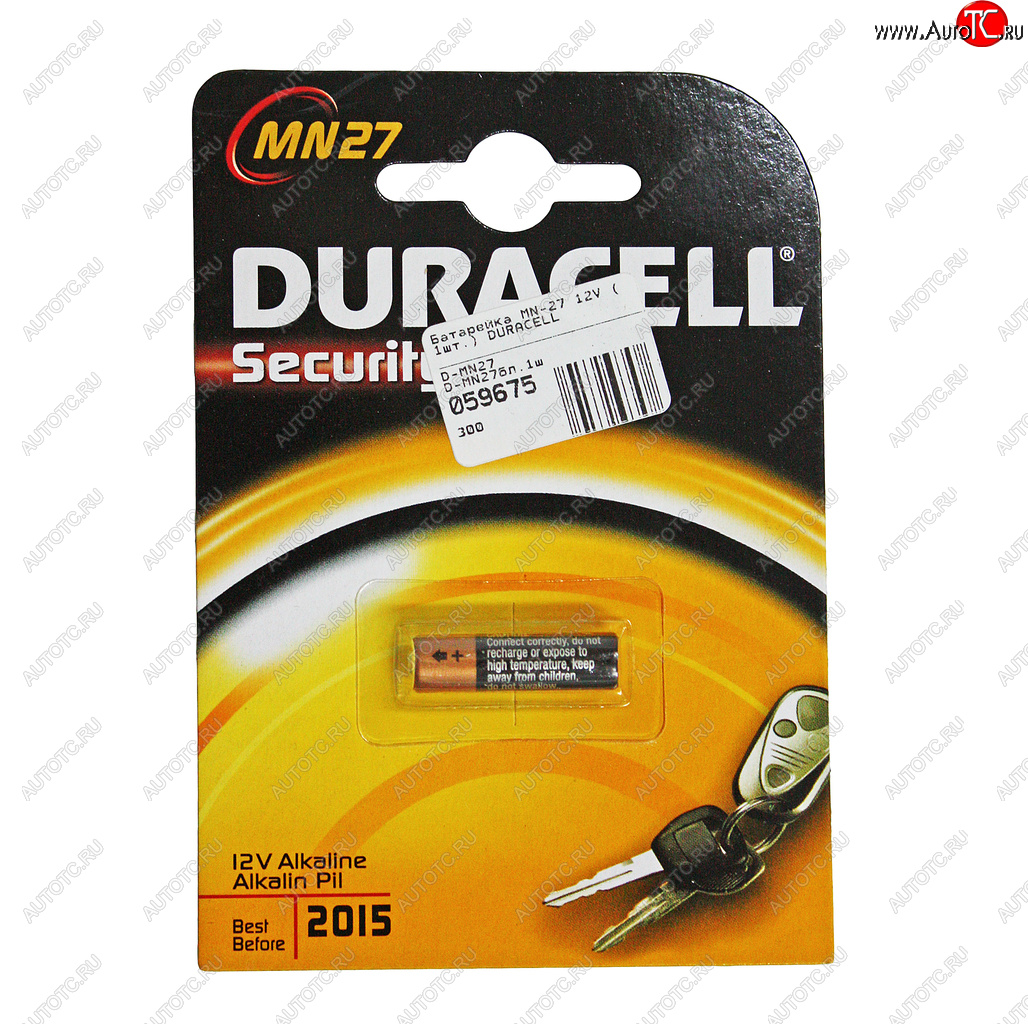 529 р. Батарейка A27 MN27 12V (пульт сигнализации) блистер 1шт. Alkaline Security DURACELL DURACELL mn27-1bl  с доставкой в г. Майкоп