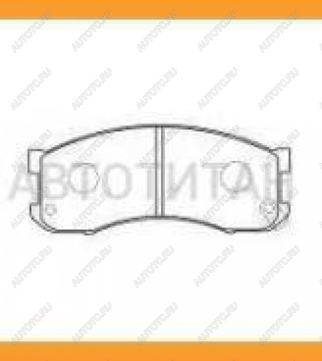 829 р. Колодки тормозные дисковые передние (4шт.) MANDO Mazda 626 GD седан (1987-1992)  с доставкой в г. Майкоп