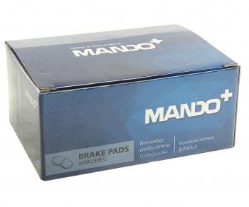 1 229 р. Колодки тормозные передние (4шт.) MANDO Mazda 3/Axela BP седан (2019-2025)  с доставкой в г. Майкоп. Увеличить фотографию 3
