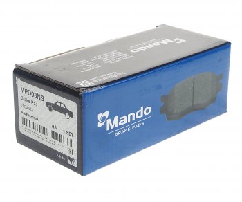 1 059 р. Колодки тормозные DAEWOO Nexia,Nubira CHEVROLET Lacetti (03-) передние (4шт.) MANDO MANDO mpd08ns  с доставкой в г. Майкоп. Увеличить фотографию 2