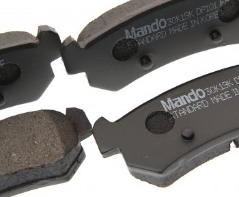 1 499 р. Колодки тормозные CHEVROLET Lacetti (-06),Nubira (1.41.8) (03-) задние (4шт.) MANDO MANDO mpd22  с доставкой в г. Майкоп. Увеличить фотографию 2