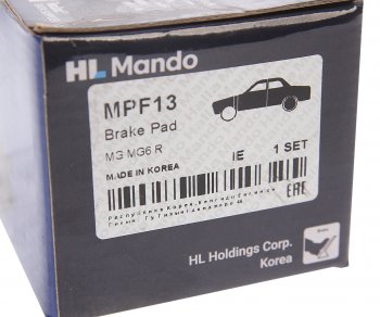1 559 р. Колодки тормозные BMW 3 (E36,E46),Z3,Z4 (E85) (98-) задние (4шт.) MANDO MANDO mpf13 MANDO mpf13  с доставкой в г. Майкоп. Увеличить фотографию 3