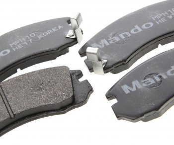 1 399 р. Колодки тормозные передние (4шт.) MANDO Mitsubishi Outlander CU (2003-2009)  с доставкой в г. Майкоп. Увеличить фотографию 2
