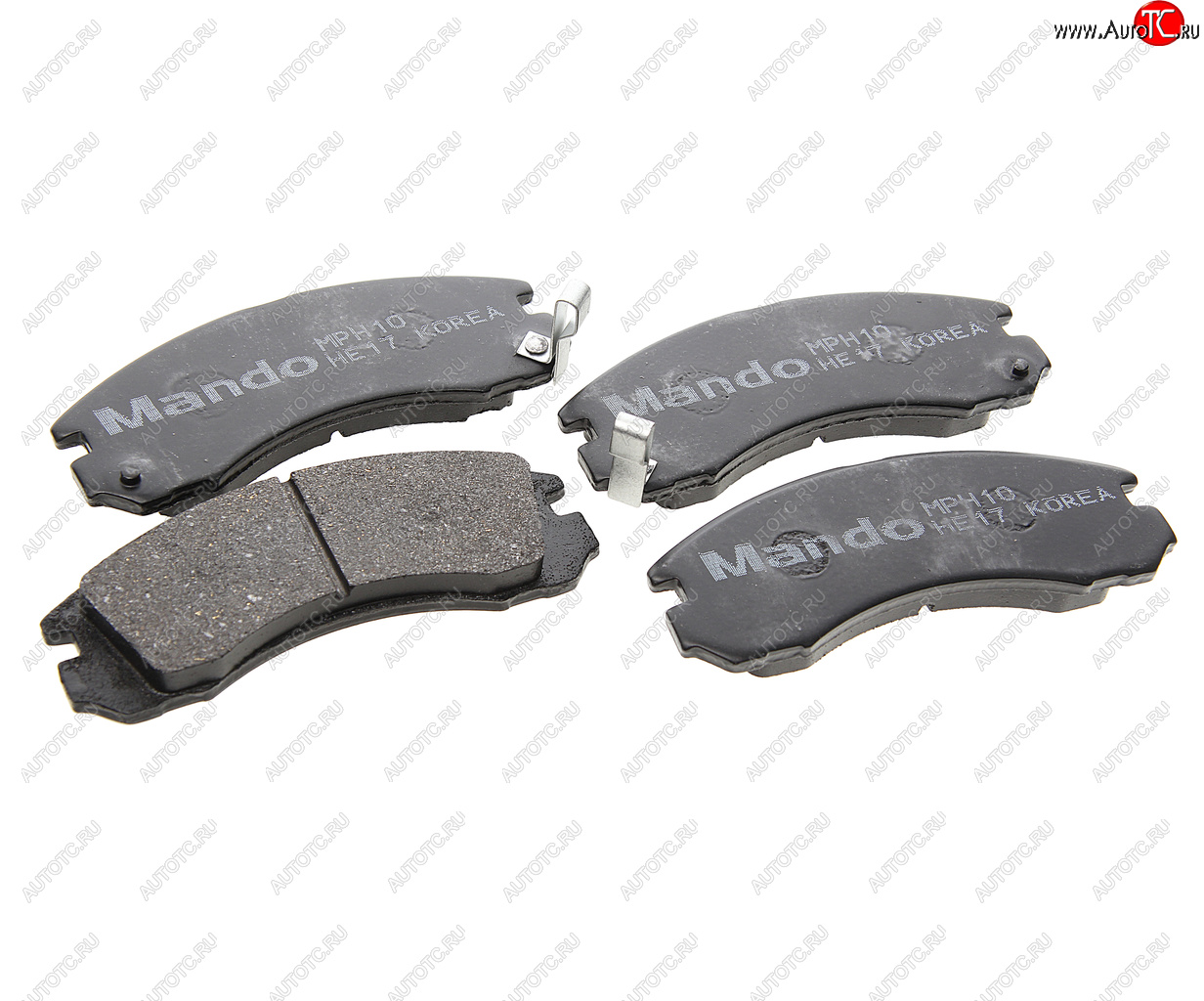 1 399 р. Колодки тормозные передние (4шт.) MANDO Mitsubishi Outlander CU (2003-2009)  с доставкой в г. Майкоп
