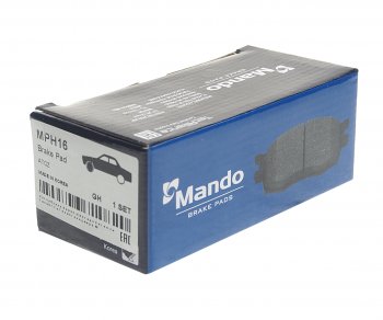 419 р. Колодки тормозные передние (4шт.) MANDO Hyundai Atos MX рестайлинг (2004-2007)  с доставкой в г. Майкоп. Увеличить фотографию 2
